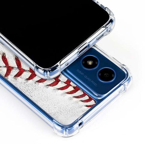 MLB Colorado Rockies Game Ball Moto G 5G (2024) Clear Case
